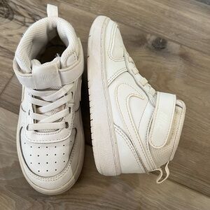 Nike Kids White High-Top Sneakers size 9